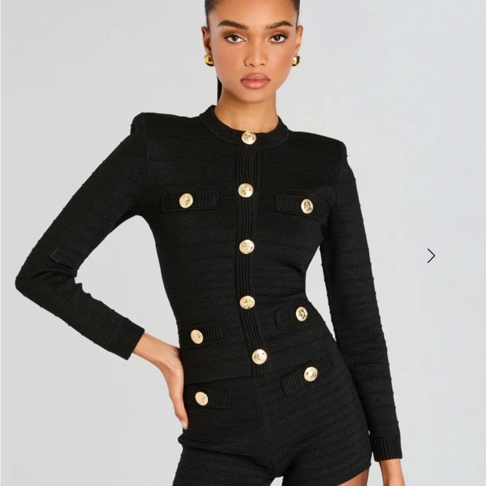 Retrofete Black Calla Bandage Top